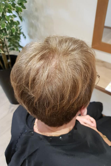 natural permanent hair color - blonde 14 after